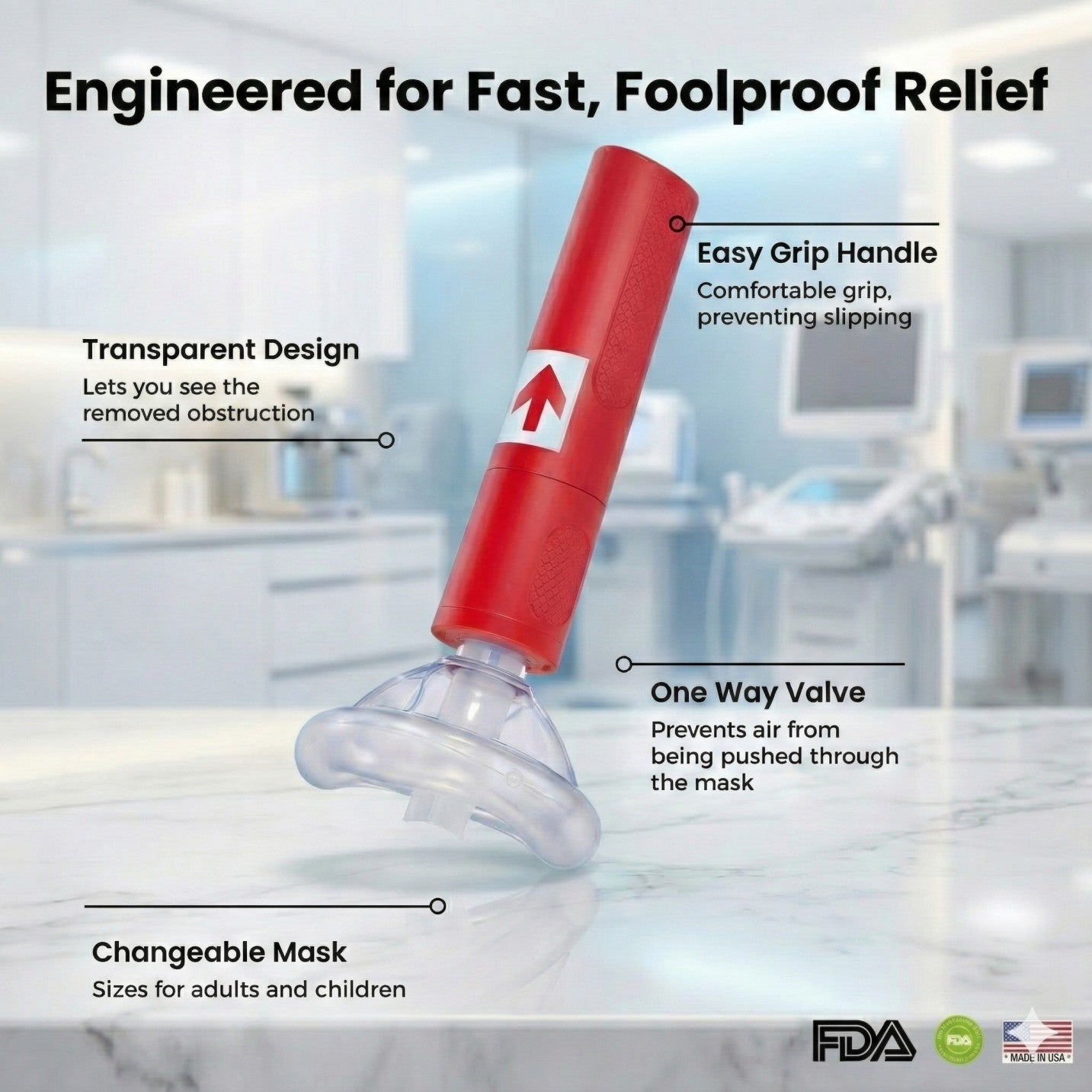 LifeAid 2.0 | Anti-Choking Device For Adult & Children